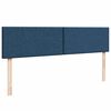 vidaXL Ottoman-Bett mit Matratzen Blau 180x200 cm Stoff