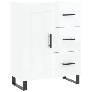 vidaXL Sideboard Hochglanz-Wei&szlig; 69,5x34x90 cm Holzwerkstoff