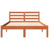 vidaXL Massivholzbett ohne Matratze Wachsbraun 120x200 cm Kiefernholz
