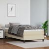 vidaXL Taschenfederkernmatratze Mittel Creme 100x200x20 cm Kunstleder