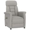 vidaXL Massagesessel Hellgrau 96,5 x 70,5 x 95 cm Mikrofaser