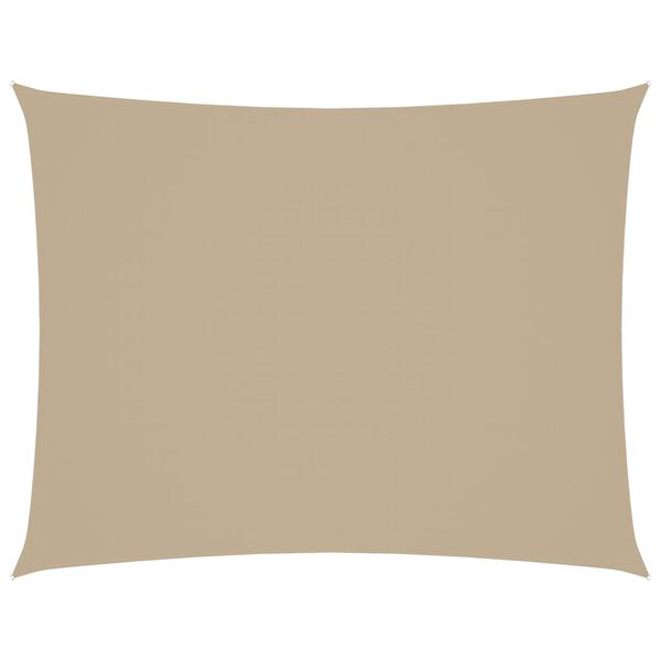vidaXL Sonnensegel Oxford-Gewebe Rechteckig 4x5 m Beige