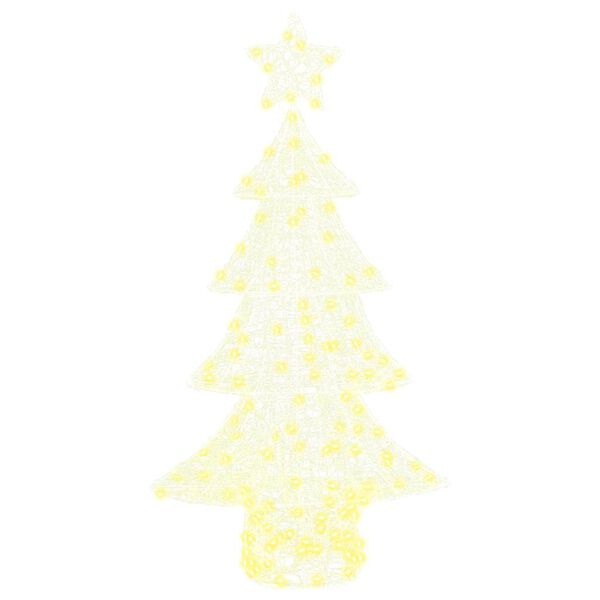 vidaXL Weihnachtsbaum mit 160 LEDs Warmwei&szlig; 150 cm Acryl