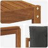 vidaXL Outdoor-Sofagarnitur mit Kissen 6 pcs Natur und Anthrazit
