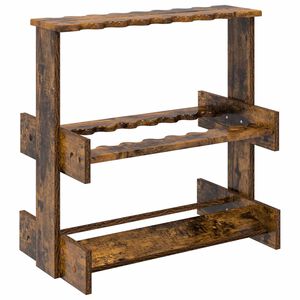 vidaXL Billardqueue-St&auml;nder Holzwerkstoff 60 x 35 x 60 cm Altholz