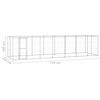 vidaXL Outdoor-Hundezwinger Verzinkter Stahl 16,94 m&sup2;