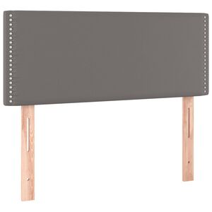 vidaXL Kopfteil Grau 80x5x78/88 cm Kunstleder