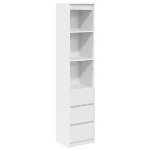 vidaXL Highboard Wei&szlig; 37,5x35x180 cm Holzwerkstoff