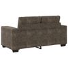 vidaXL Sofa 3 pcs Dunkelgrau Leinenmischgewebe