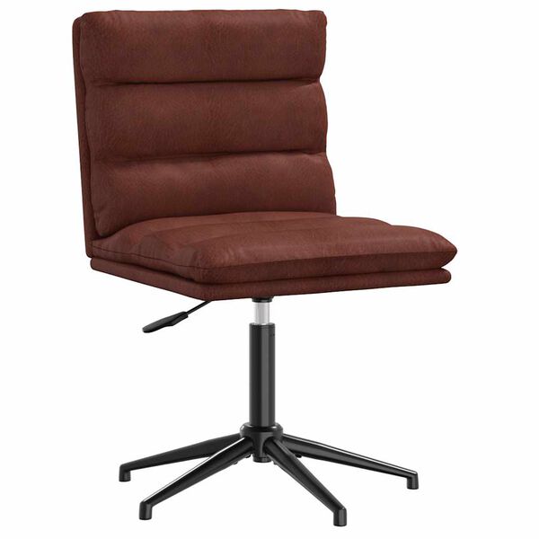 vidaXL Esszimmerstuhl Glänzendes Braunes Kunstleder