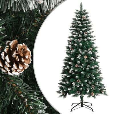 vidaXL Künstlicher Weihnachtsbaum mit Ständer Grün 120 cm PVC