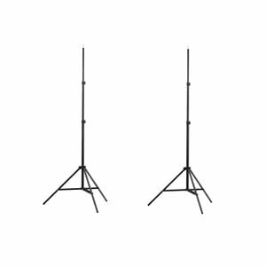 vidaXL Lampenstativ 2 Stk. H&ouml;he 78-210 cm
