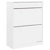 vidaXL Highboard ALTA Weiß 77x35x188 cm Massivholz Kiefer