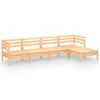 vidaXL 5-tlg. Garten-Lounge-Set Kiefer Massivholz