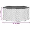 vidaXL Outdoor Kaffeetische Grau &Oslash; 68 x 30 cm Rattan
