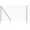 vidaXL Sechseckzaun mit Pfosten 25 x 1,6 m PVC-beschichteter Stahl