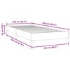 vidaXL Boxspringbett ohne Matratze Dunkelgr&uuml;n 100x220 cm Samt