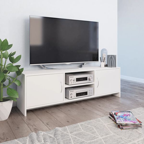 vidaXL TV-Schrank Wei&szlig; 120x30x37,5 cm Holzwerkstoff