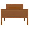 vidaXL Massivholzbett Honigbraun Kiefernholz 100x200 cm