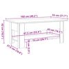 vidaXL Couchtisch Altholz-Optik 102x55x42 cm Holzwerkstoff