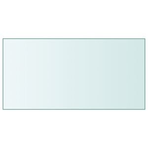 vidaXL Tischplatte Transparent 50x100 cm Hartglas