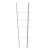 vidaXL Pflanzenstützen mit 4 Ringen 5 Stk. Grün 90 cm Stahl