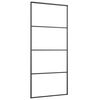 vidaXL Schiebet&uuml;r mit Beschlag 90x205 cm ESG-Glas & Aluminium