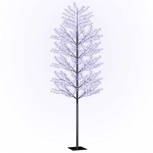 vidaXL Weihnachtsbaum 2000 LEDs Blaues Licht Kirschblüten 500 cm