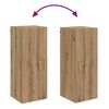 vidaXL Wandschrank Artisan-Eiche 34,5 x 34 x 90 cm Holzwerkstoff