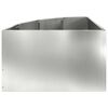 vidaXL Eckpflanzer Silber 60 x 60 x 35 cm Verzinkter Stahl