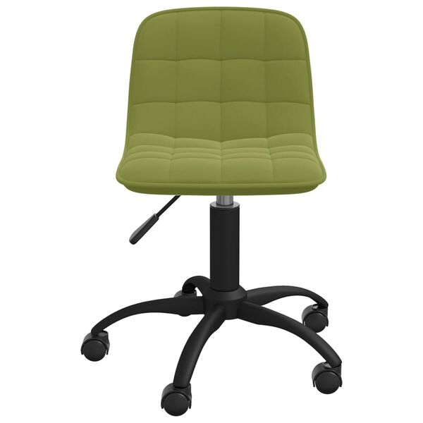 vidaXL Esszimmerst&uuml;hle 2 Stk. Drehbar Hellgr&uuml;n Samt