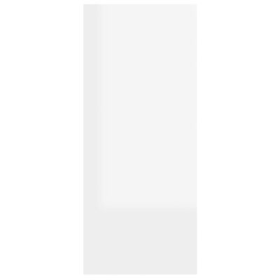 vidaXL Bücherregal/Raumteiler Hochglanz-Weiß 60x30x72 cm
