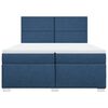 vidaXL Boxspringbett mit Matratze Blau 200x200 cm Stoff