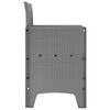 vidaXL Gartenstuhl 4 pcs Hellgrau 53 x 49 x 85 cm PP