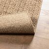 vidaXL Teppich ZIZUR Beige 140x200 cm Jute-Optik Indoor und Outdoor