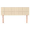 vidaXL Kopfteile Creme 144x5x78/88 cm Stoff