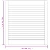 vidaXL Schrankt&uuml;ren Lamellen-Design 4 Stk Wei&szlig; 61,5x59,4 cm Massivholz