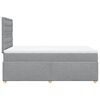 vidaXL Boxspringbett mit Matratze Hellgrau 120x190 cm Stoff