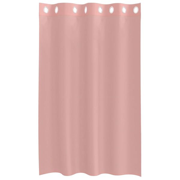 vidaXL Voile Vorhänge mit Ösen 2 Stk. Rosa 140x175 cm