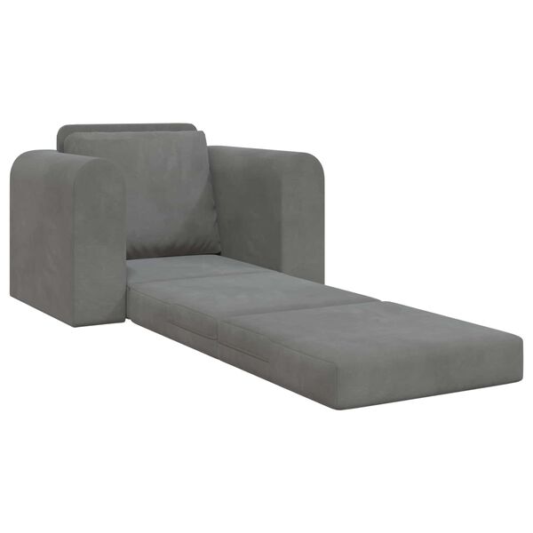 vidaXL Schlafsofa Dunkelgrau 98 x 71 x 83 cm Samt