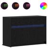 vidaXL TV-Schr&auml;nk 91 x 34 x 61 cm Schwarz Eichen-Optik Holzwerkstoff