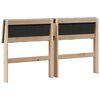 vidaXL Gepolstertes Kopfteil Taupe 150 cm Massives Kiefernholz