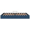 vidaXL Aufbewahrungsbett mit Kopfteil Blau 140 x 190 cm Stoff