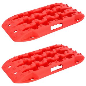 vidaXL Traktionsplatte 2 stk. Rot 57,5 x 30,5 x 5,5 cm