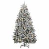 vidaXL K&uuml;nstlicher Weihnachtsbaum Klappbar 300 LEDs & Kugeln 270 cm