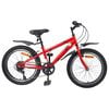 vidaXL Kinderfahrrad 20 Zoll 6-Speed f&uuml;r 6-11 Jahre alt Rot