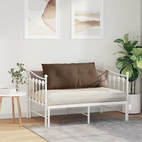 vidaXL R&uuml;ckenkissen Braun 100 x 19 x 50 cm Stoff