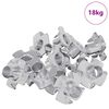 vidaXL Stift-T-Nuss 7200 pcs Silber M6 mm Stahl
