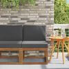 vidaXL Outdoor Mittelsofa Massivholz Akazie Natur