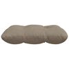vidaXL Sitzkissen 4 pcs Taupe 45 x 45 cm Mikrofaserstoff